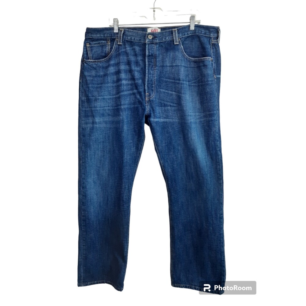 Vintage  Levi's 501 Button Fly Mens Denim Blue JEANS Medium Blue Wash Sz 40x30